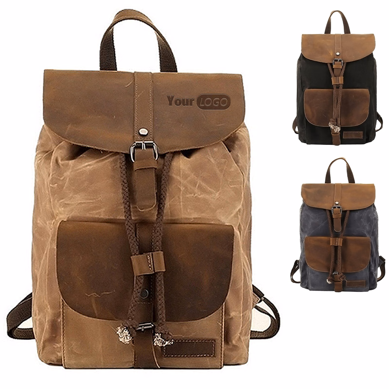 Cowhide Outdoor Travel Waterproof Backpack