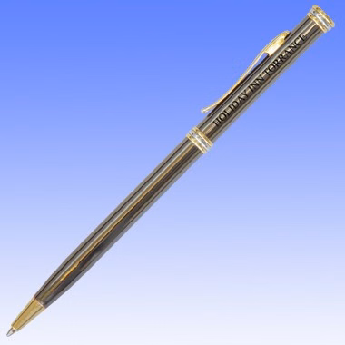 SLIM LINE PEN- GOLD ACCENT