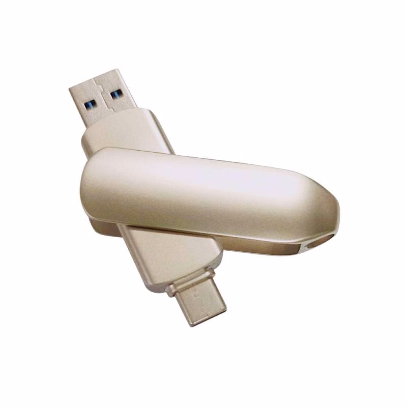 Electroplated Nickel Type-C USB Flash Drive