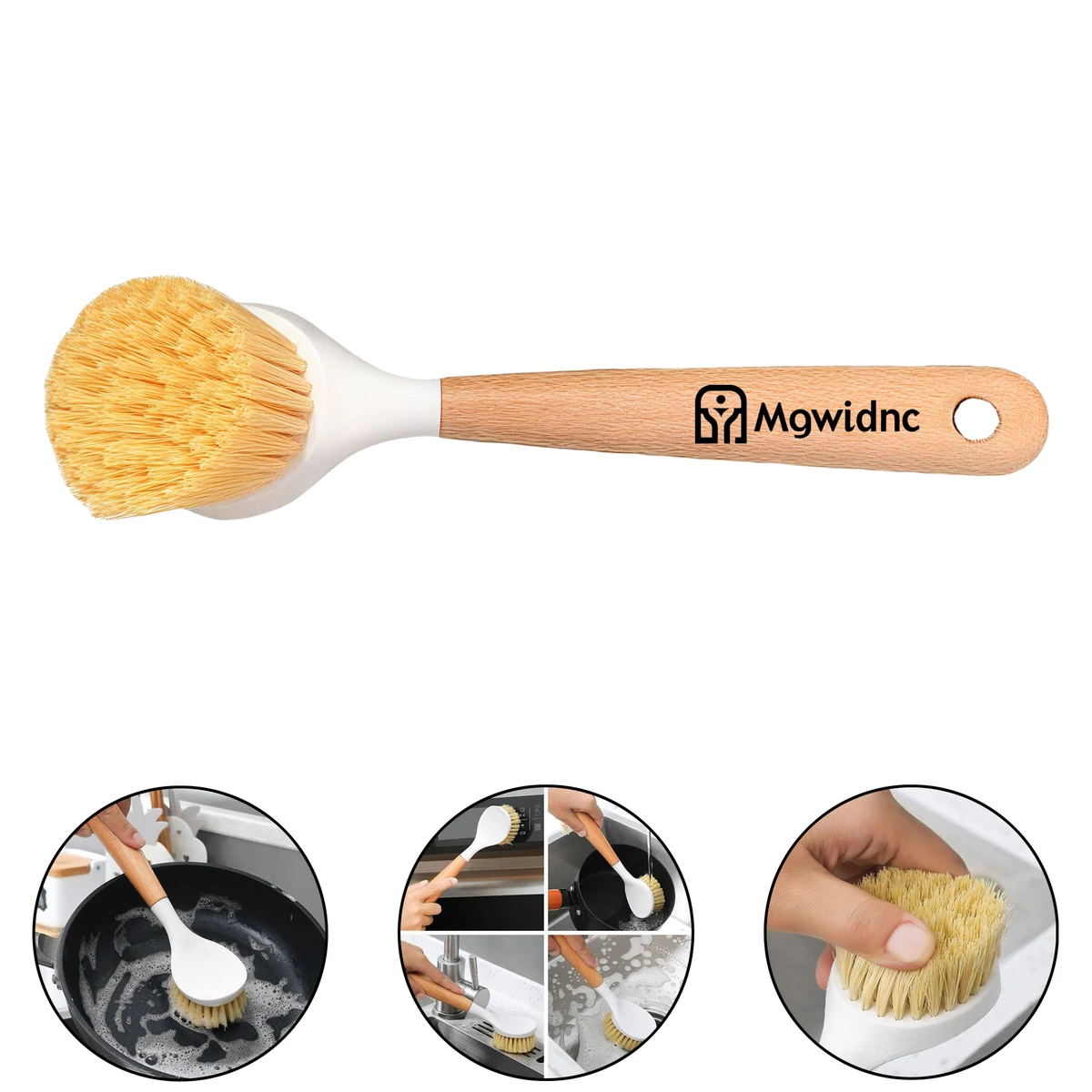 Wooden Handle Pot Brush for Kitchen Cleaning 1