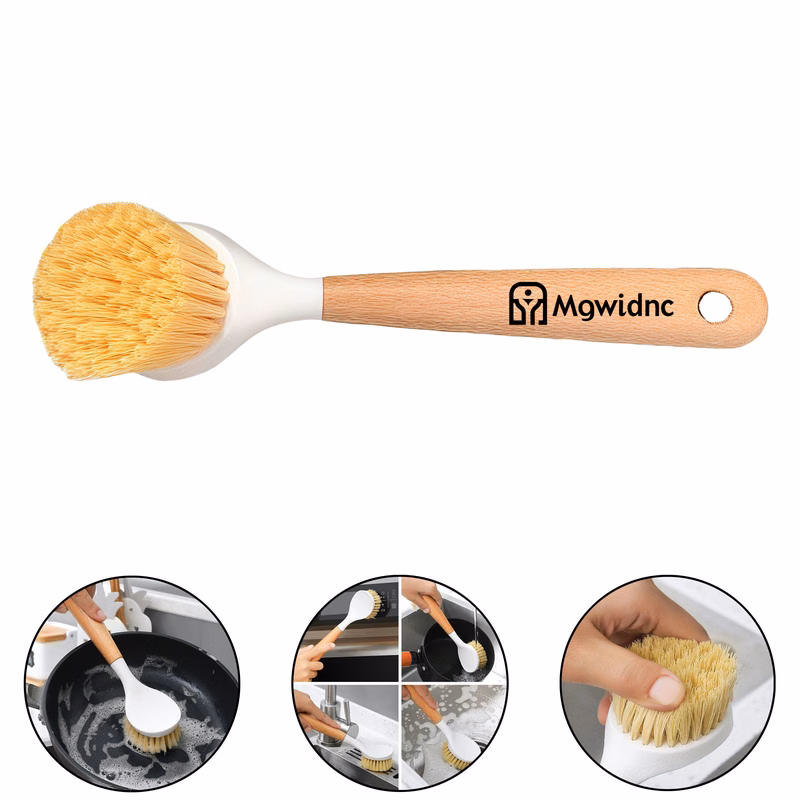 Wooden Handle Pot Brush for Kitchen Cleaning