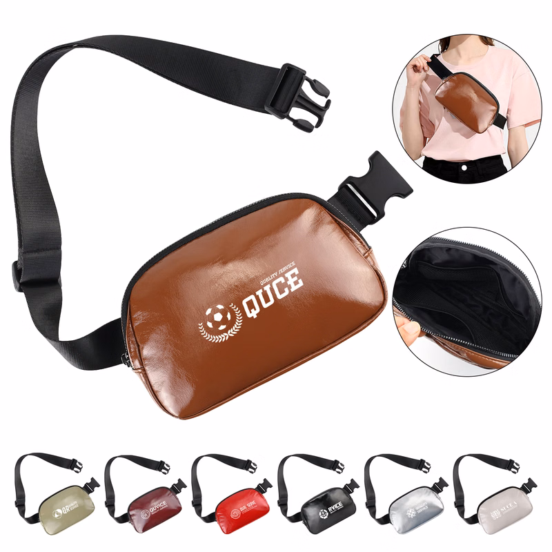 Waterproof Outdoor Leisure Leather Waist Bag Crossbody Bag