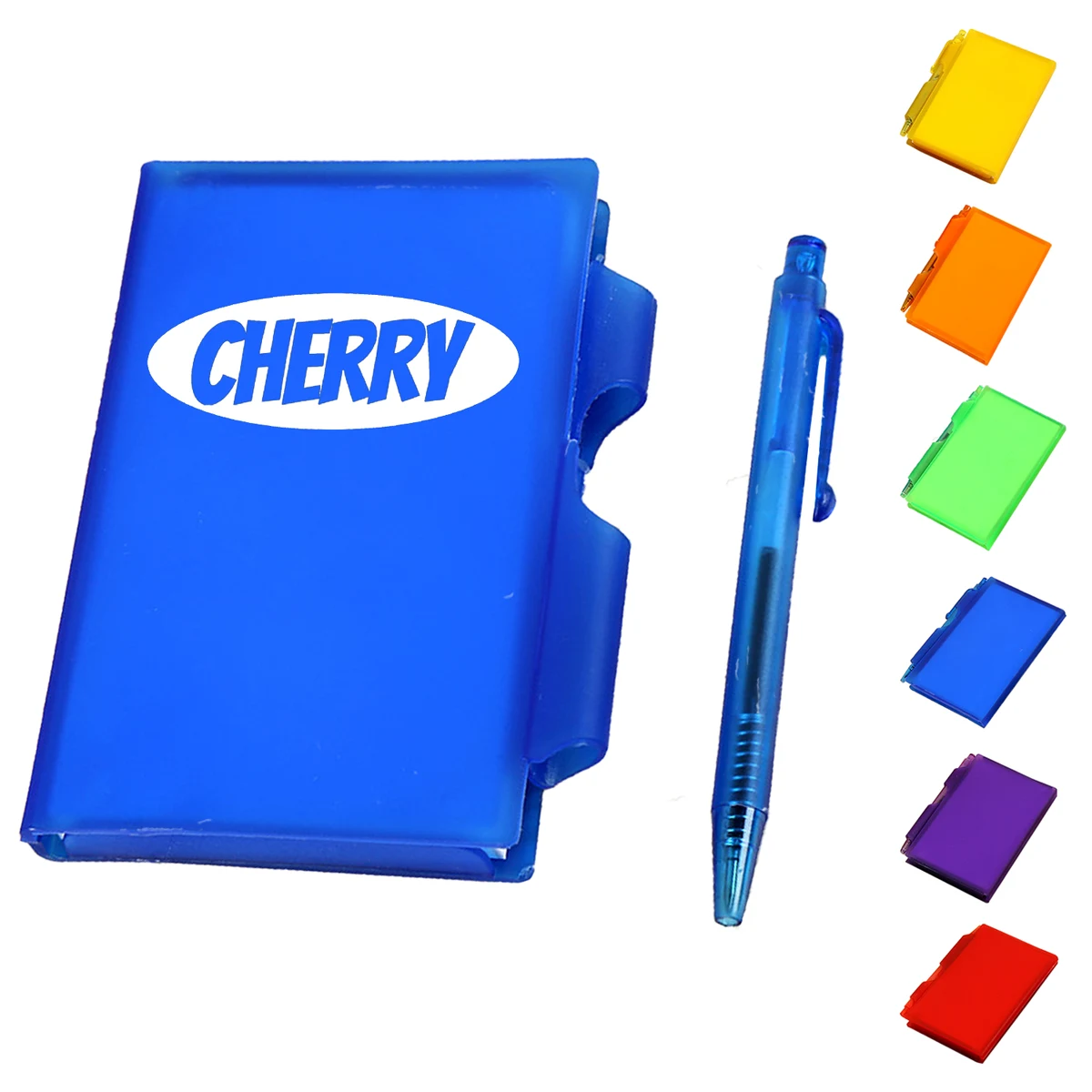 Mini Portable Plastic Box Notepad w/ Pen 1
