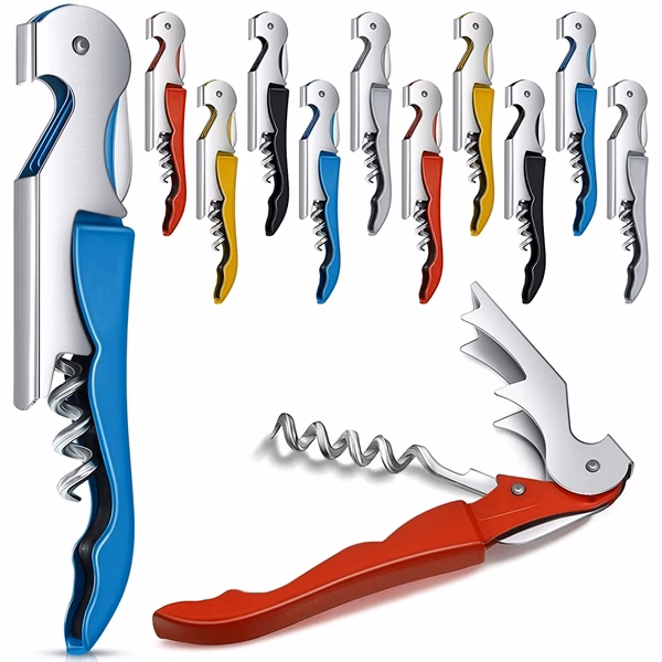 Custom Stainless Steel Waiter Corkscrew with Foil Cutter — Wine Service Promo