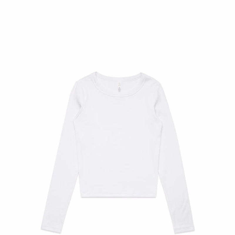 Wo's Organic Rib L/S Tee | 4096