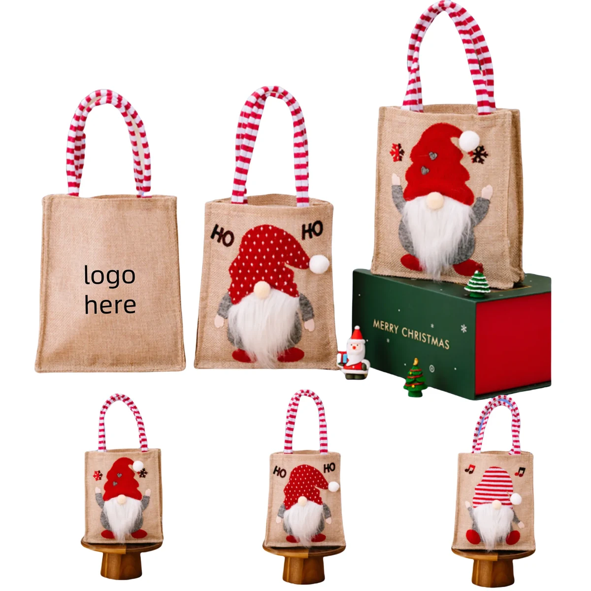 Cute Tote Gift Bag, custom tote bag with logo imprint 1