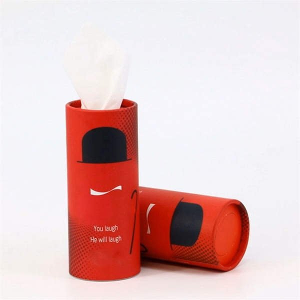 Cylinder CarTissue Box with Tissue