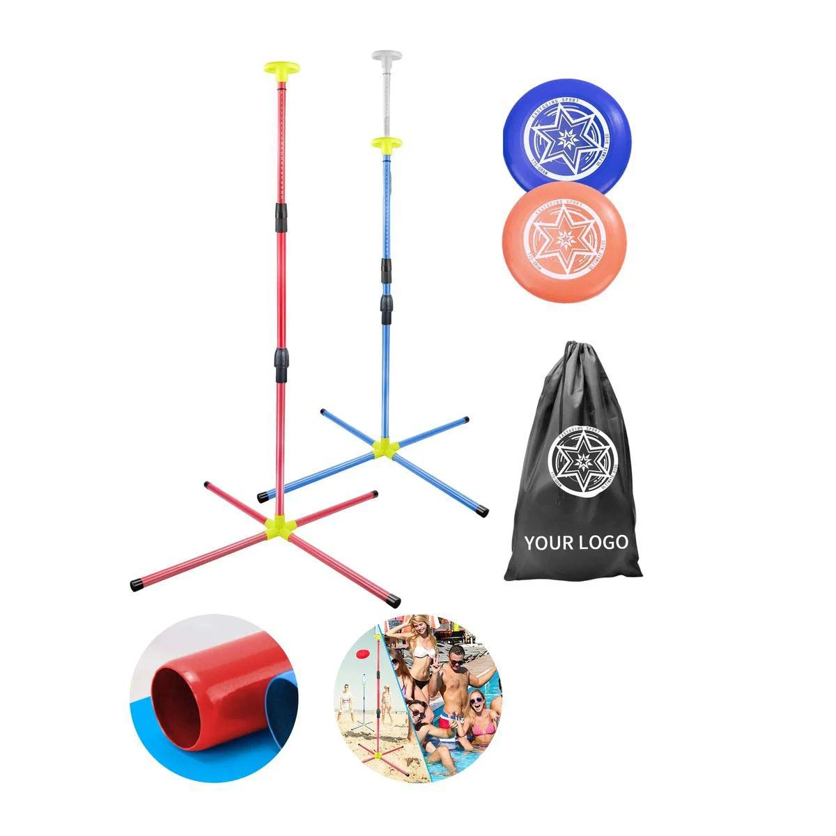 Flying Disc Game Stand with Easy Assembly 1