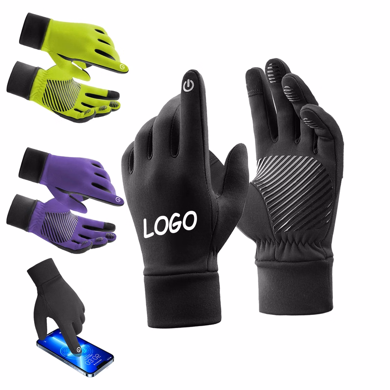 MOQ 10 Winter Padded Touch Screen Cycling Gloves Outdoor