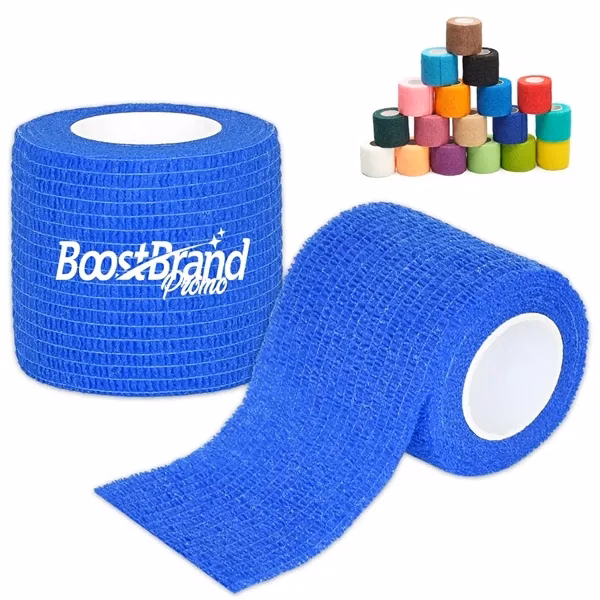 Custom Non-Woven Self-Adherent Elastic Bandage Wrap for Support — Athletic Promo