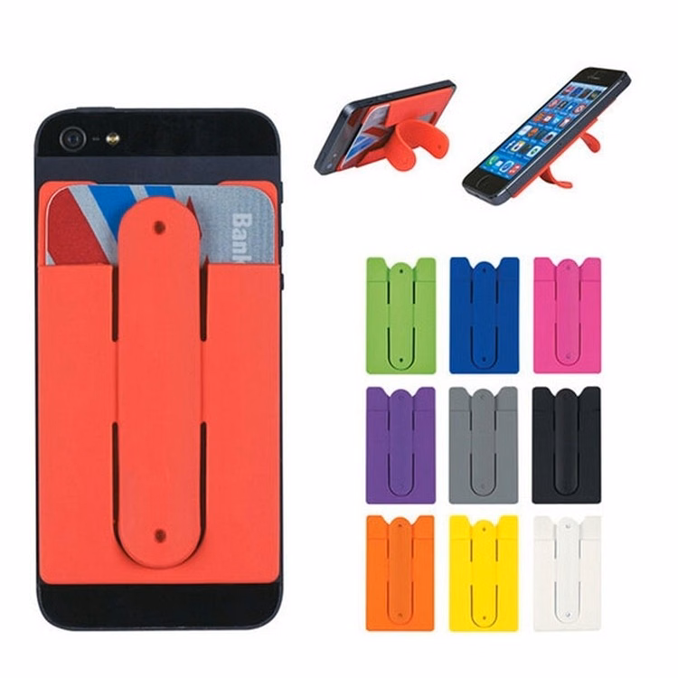 Smartphone Silicone Card Wallet Holder