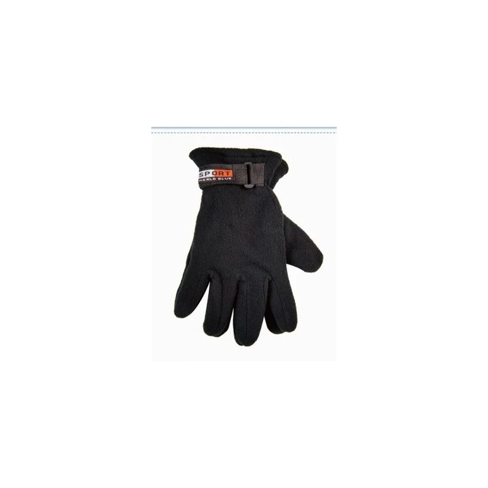 Men's Fleece Gloves Black 1