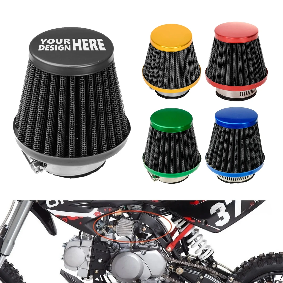 Motorcycle High Flow Air Filter 1