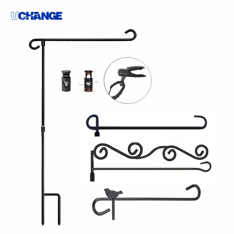 Metal Garden Flag Pole Stake