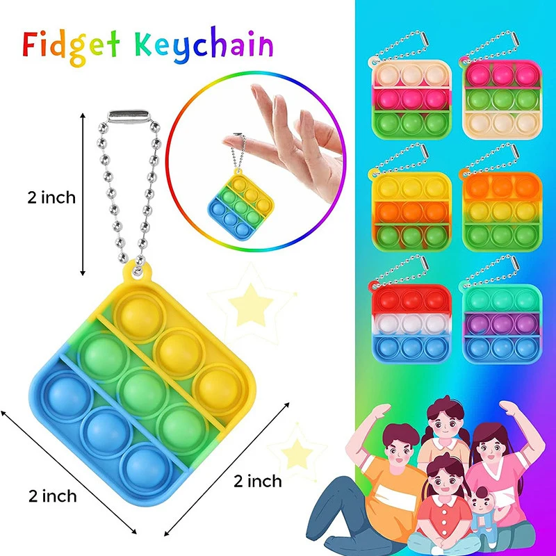 Mini Pop Fidget Keychain 1