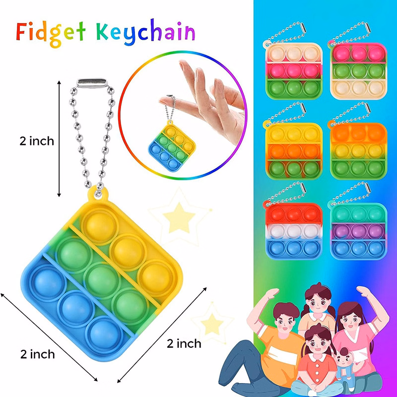 Mini Pop Fidget Keychain