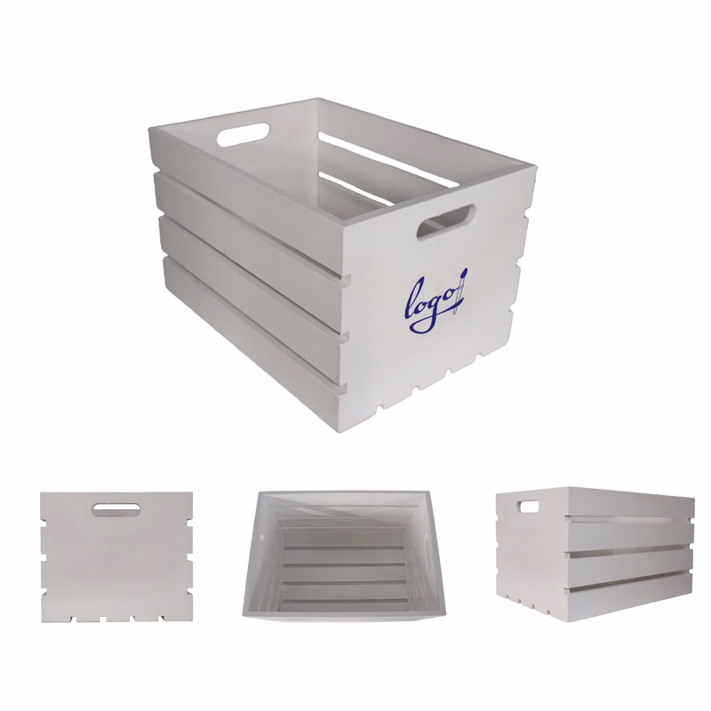 White Wooden Crate