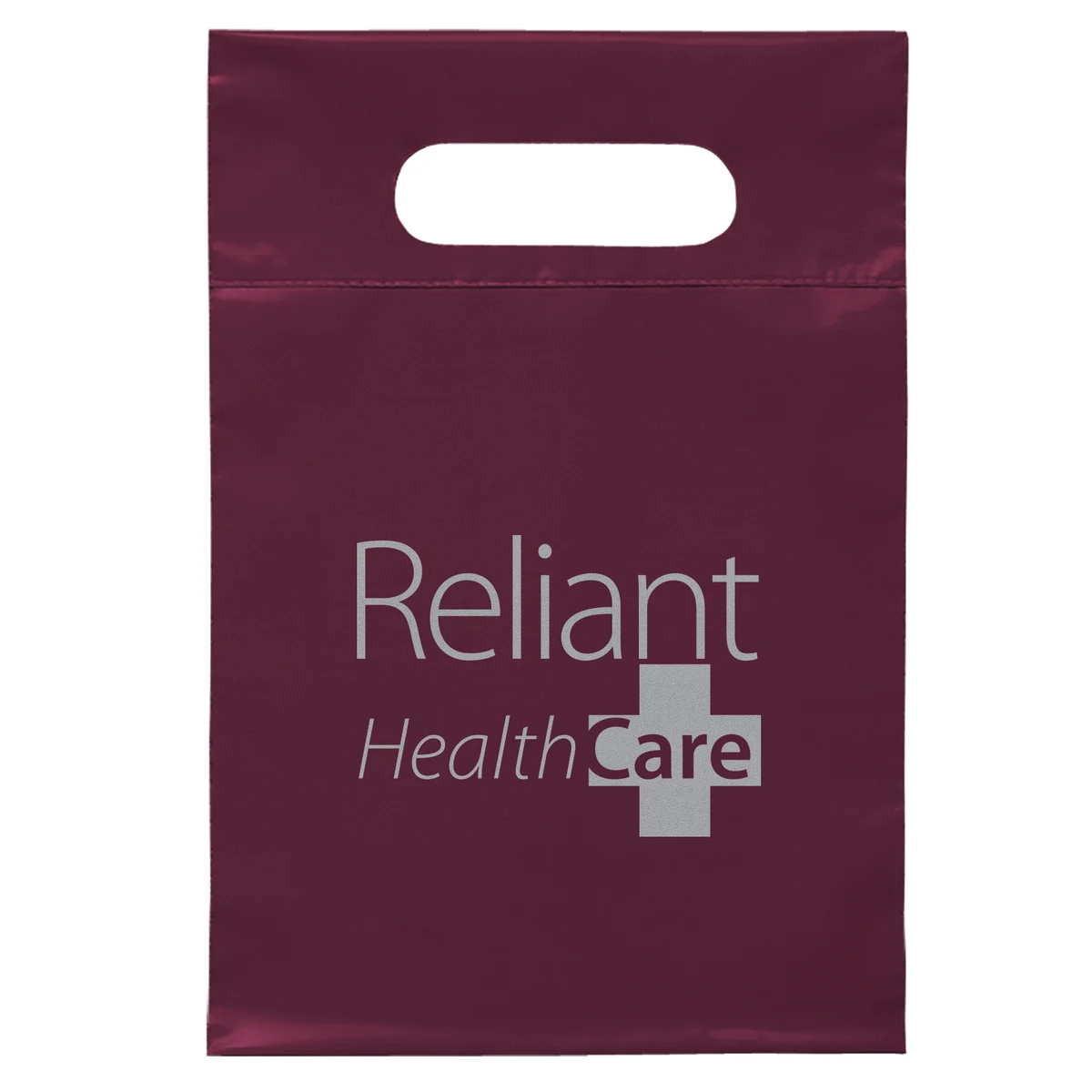 Die Cut Handle Bag - 7W x 10 1/2H - Flexo Ink Print 1