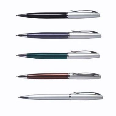 Twist Barrel Pen w/ Silver Trim