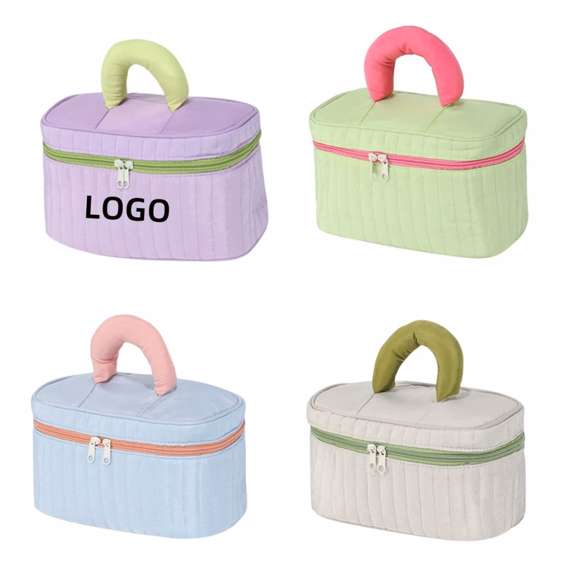 Embroidered Handheld Makeup Bag Large Capacity Storage Bag