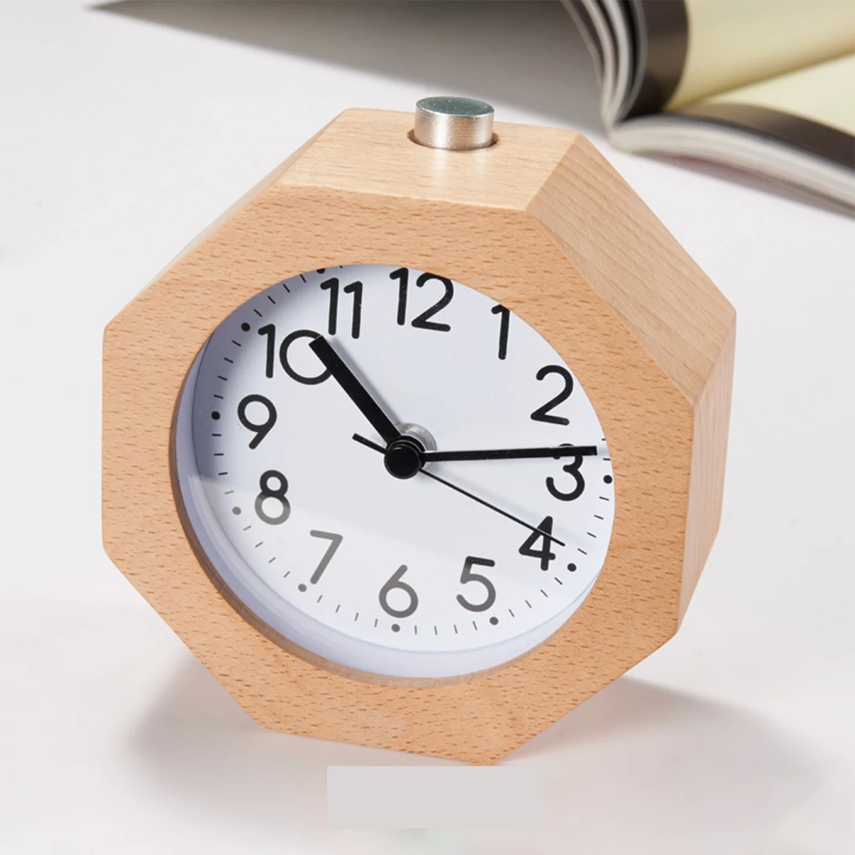 Beech Wooden Alarm Clock 1