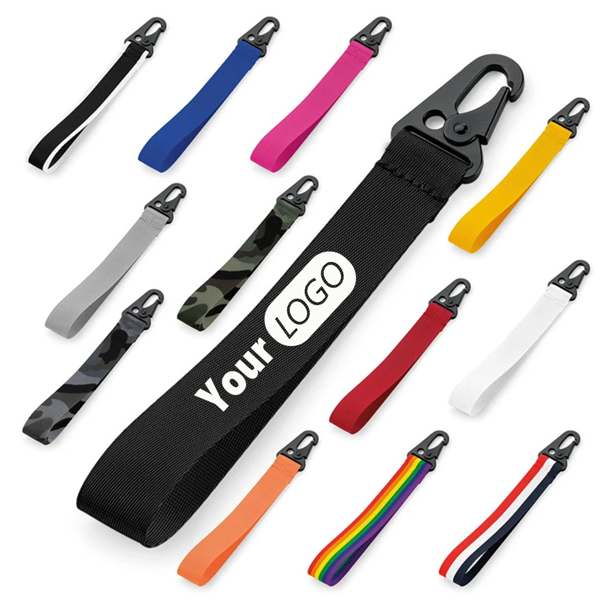 Reinforced Nylon Wrist Strap Keychain 1