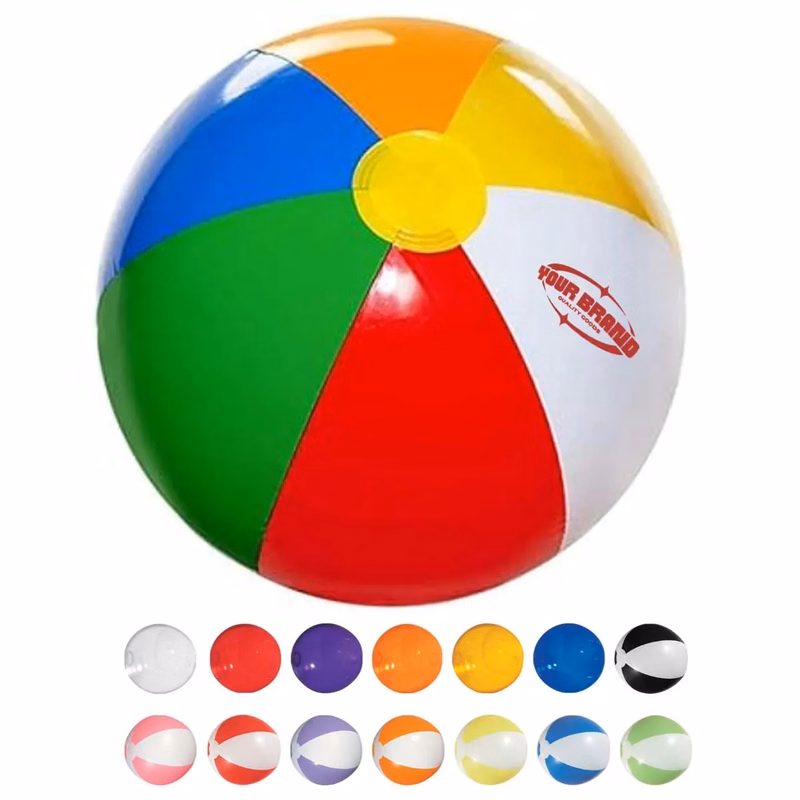 Summer Outdoor Rainbow Color PVC Sports Pool Beach Ball