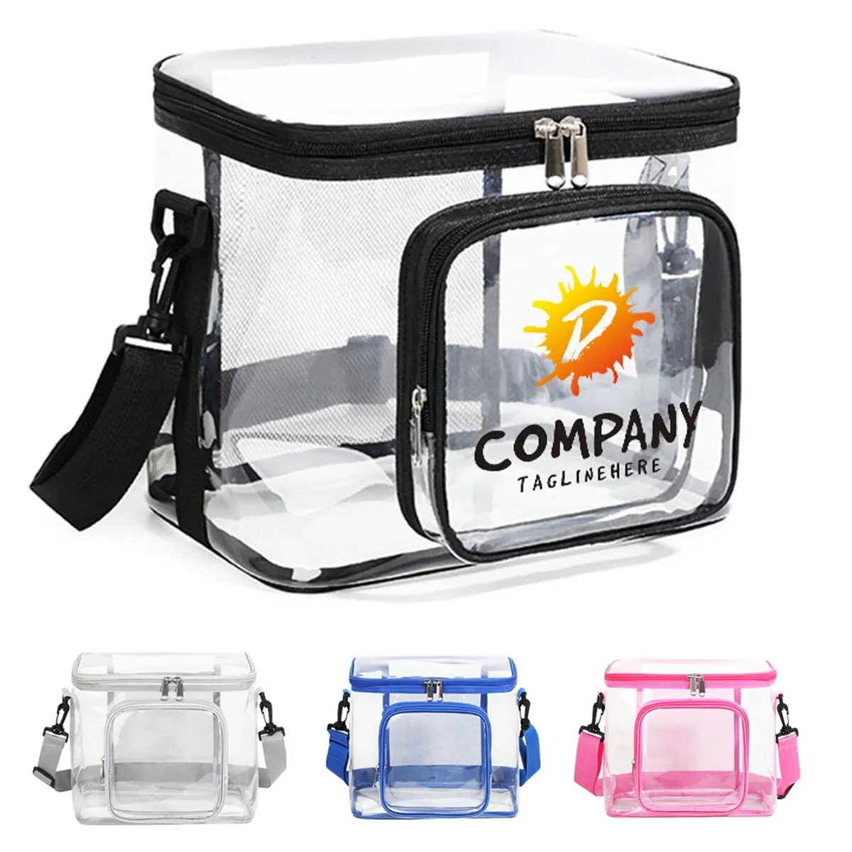 Clear Lunch Box Large Duty Transparent Stadium Approved Bag 1
