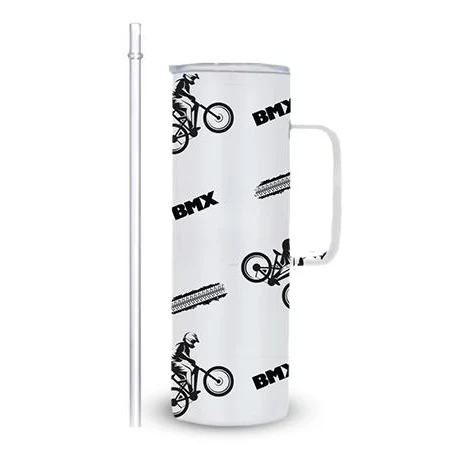 Drinkware: 20 OZ Tumbler (WHITE) with Lasered (CUS 1
