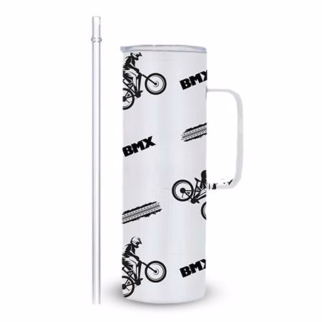 Drinkware: 20 OZ Tumbler (WHITE) with Lasered (CUS