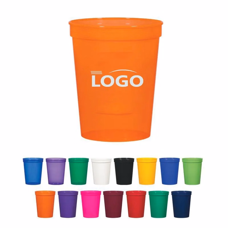 12 Oz Custom PMS Color Reusable Plastic Stadium Cups