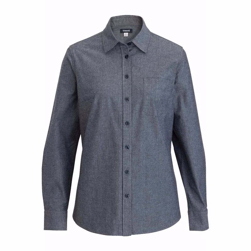 Chambray Long Sleeve Ladies Shirt