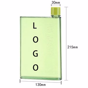 A5 Simple Plastic Flat Water Bottle