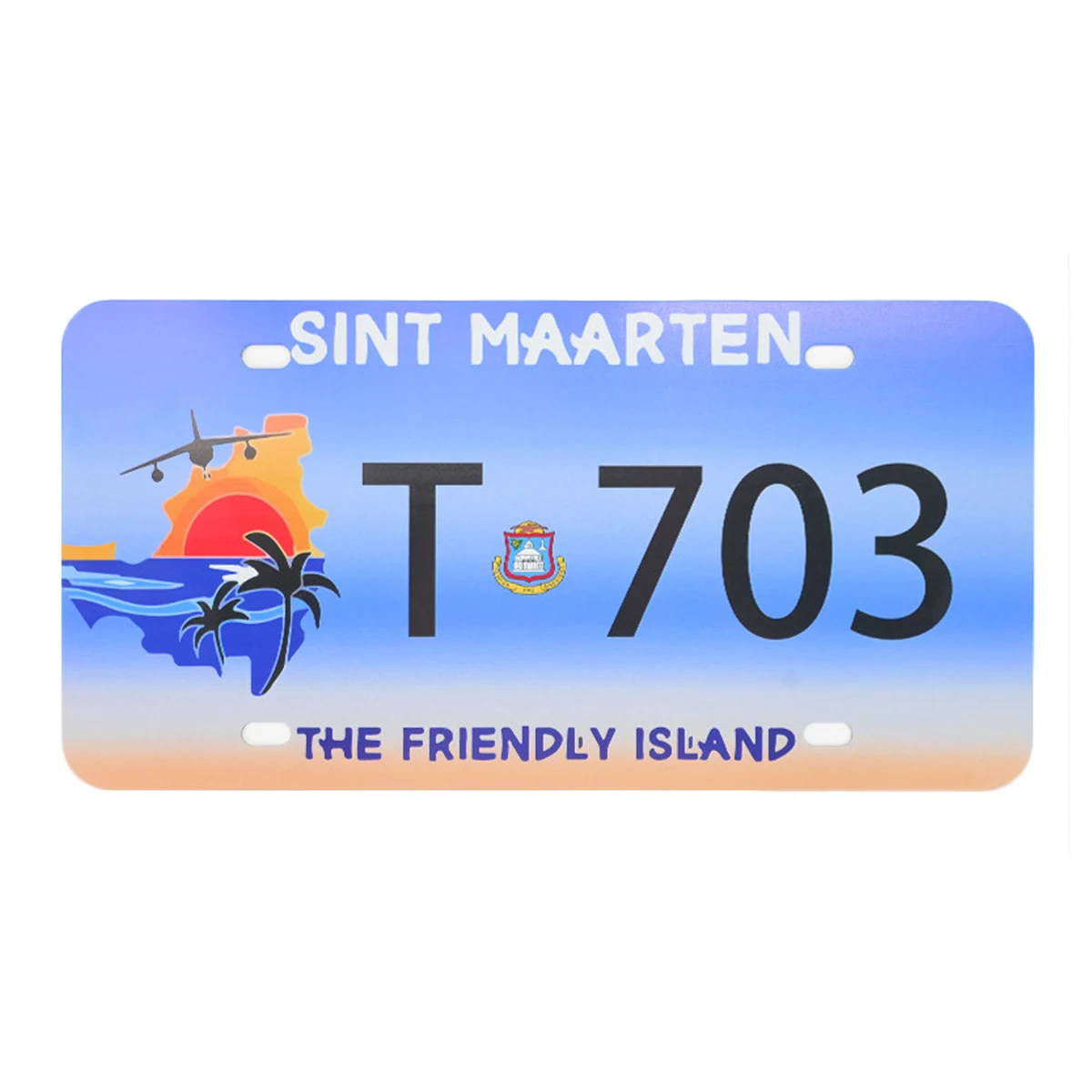 Custom Full Color Aluminum License Plate 12"L X 6"W 1