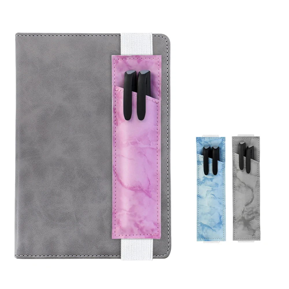 PU Pen Bag Bookmarker With Elastic Band 1