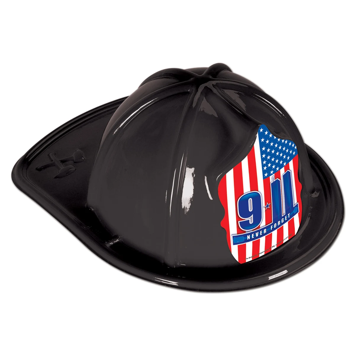 Black Plastic 9*11 Never Forget Fire Hats (CLEARANCE) 1