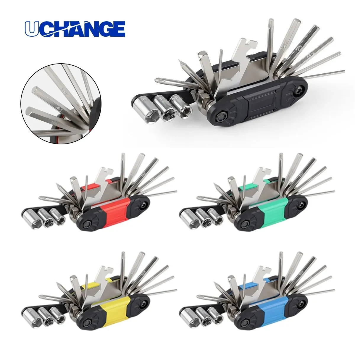 Multi Tool Folding Repair Kit With Hex Wrenches And Sockets 1