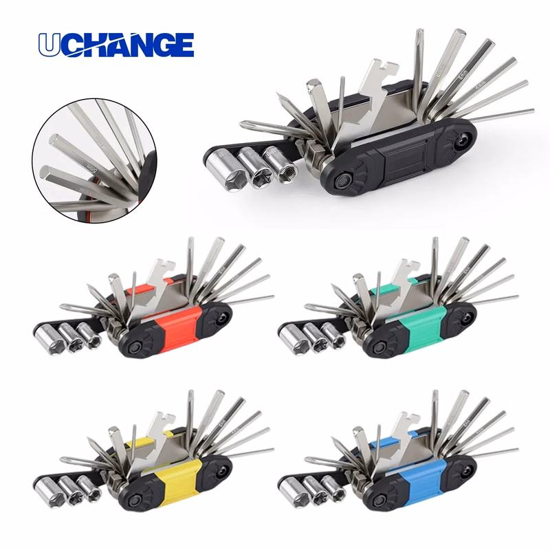 Multi Tool Folding Repair Kit With Hex Wrenches And Sockets