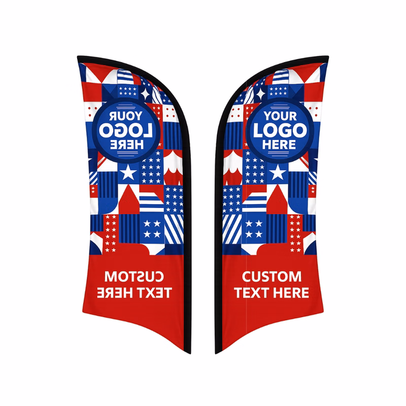12' Double Sided Shaped flag