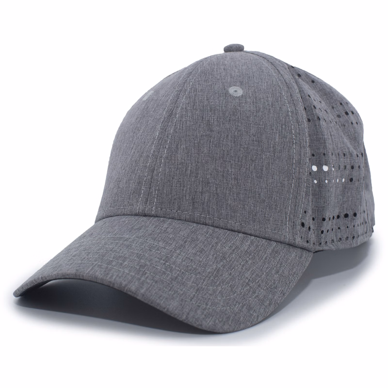 Perforated Hook-And-Loop Adjustable Cap