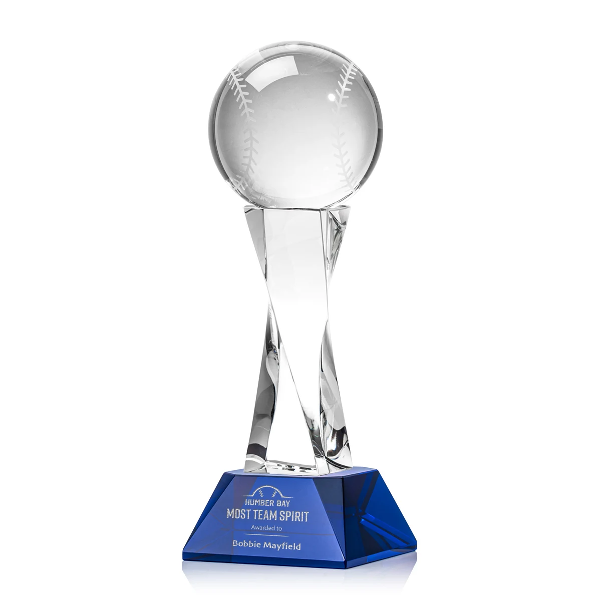 Baseball Award on Langport Base - Blue 1