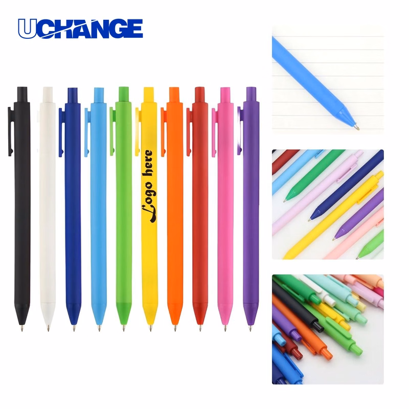 Customizable Macaron Color Click Ballpoint Pen for Gifts