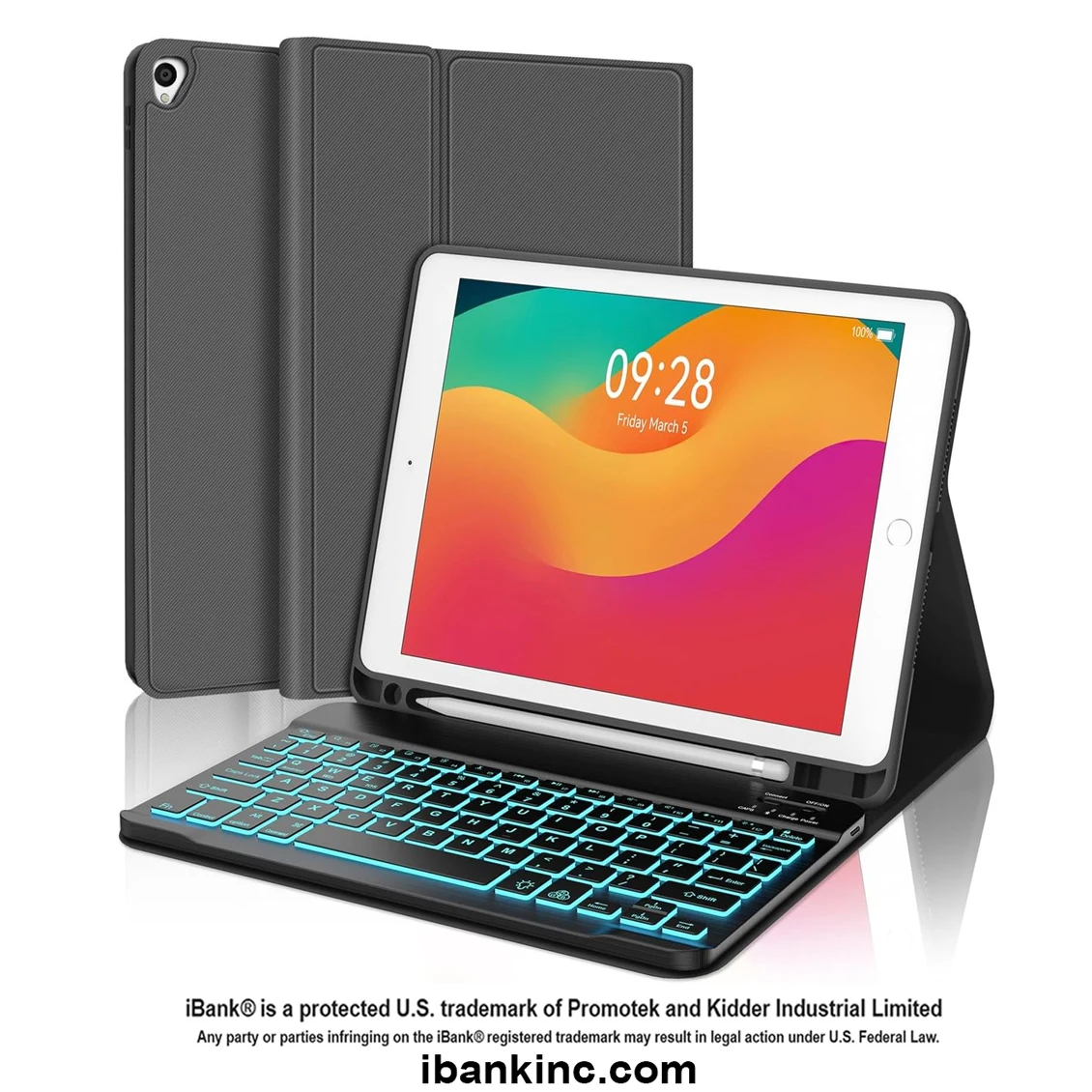 iBank ® Bluetooth Keyboard Case compatible with iPad Air 13"(M3/2025,M2/2024), iPad Pro 12.9. Free S 1