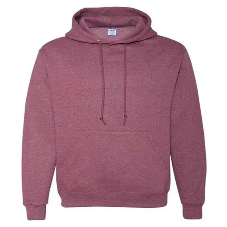 NuBlend Hooded Pullover Heather Maroon Medium 1