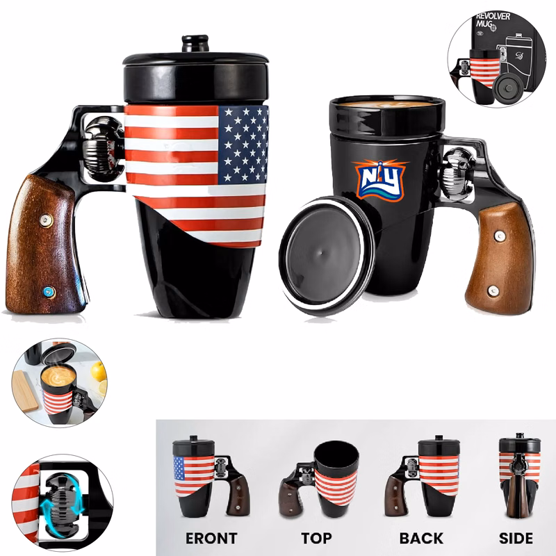 Men's Gun Novelty Ceramic Coffee Mug