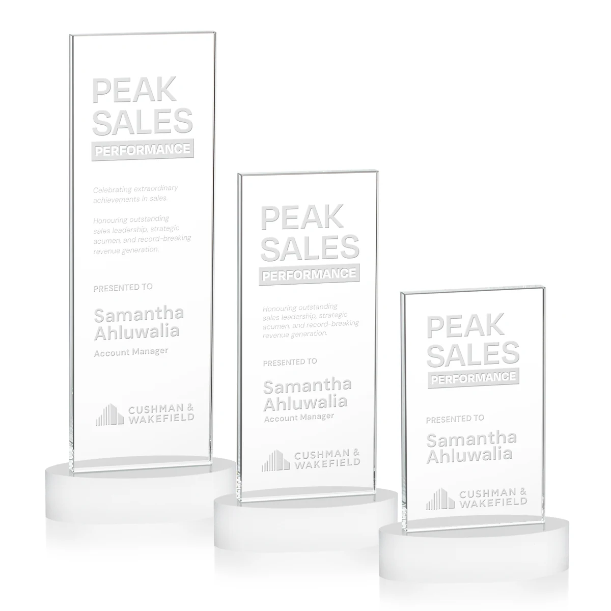 Heathrow Award on Alberton Base - White 1