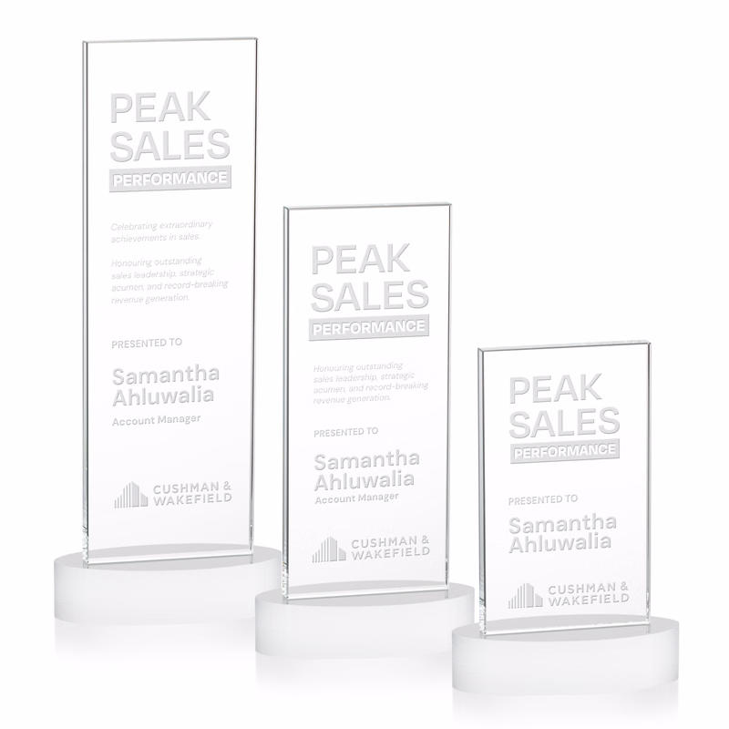 Heathrow Award on Alberton Base - White