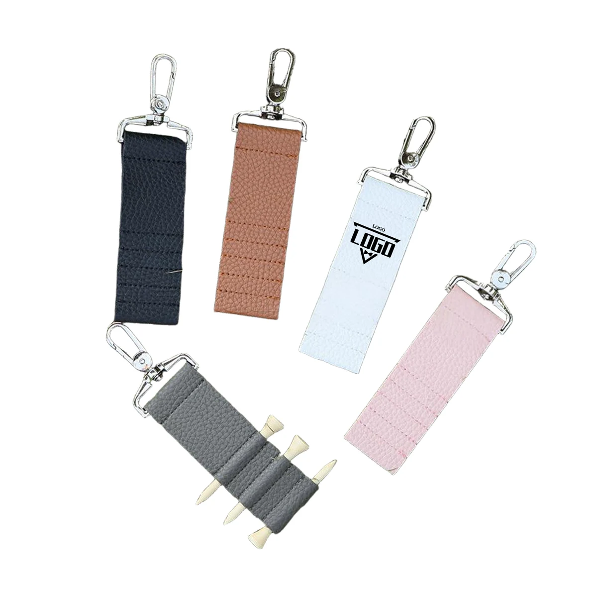 Premium Leather Golf Tee Holder Pouch 1