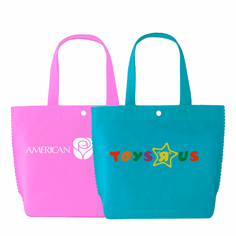 Custom Heat Sealed 80g Non-Woven PP Tote Bag 15"x14"x3"