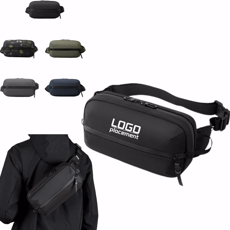 Men's Minimalist Waist Bag, Outdoor Commute Sling Bag